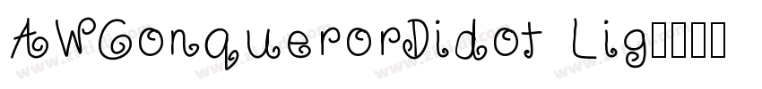 AWConquerorDidot Lig字体转换